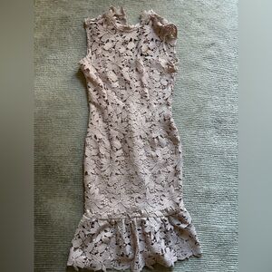 Paper Dolls Lace Dress in Soft Pink